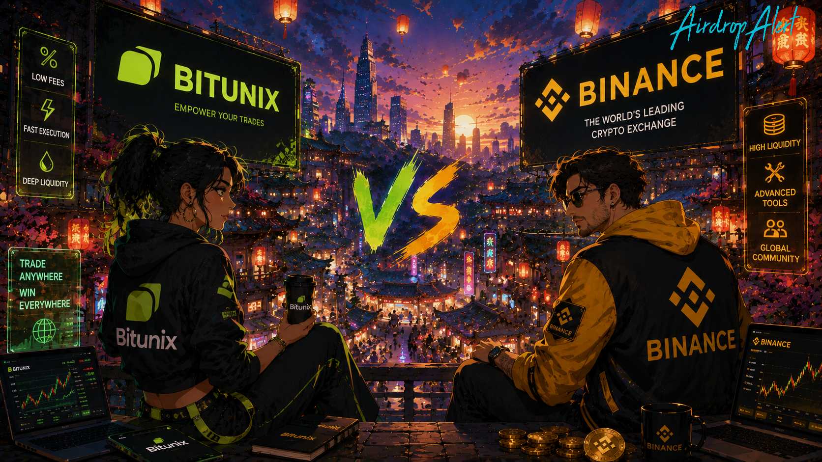 Cover image for the article "Bitunix vs Binance: Which Exchange Wins in 2026?"