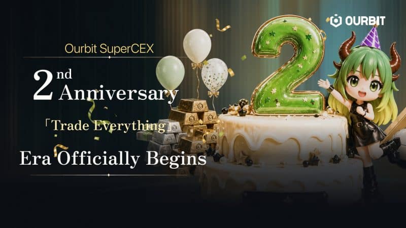 Cover image for the article "Ourbit SuperCEX hits 2-year mark, outlines “Trade Everything” vision"