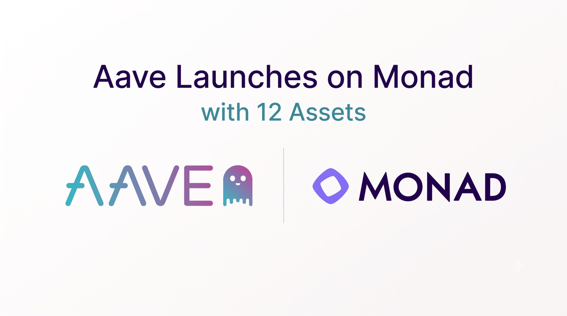 Cover image for the article "Aave Launches on Monad with 12 Assets, Backed by $15 Million in Incentives"